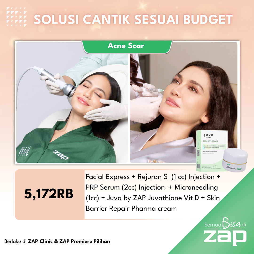 Facial Express + Rejuran S (1 cc) Injection + PRP Serum (2cc) Injection + Microneedling (1cc) + Juva by ZAP Juvathione Vit D + Skin Barrier Repair Pharma cream