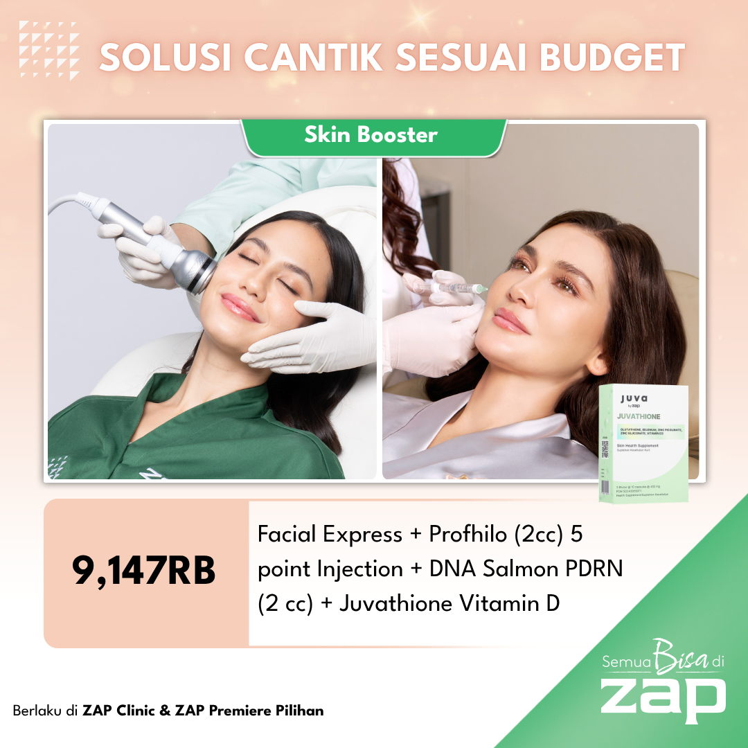 Facial Express + Profhilo (2cc) 5 point Injection + DNA Salmon PDRN (2 cc) + Juva by ZAP Juvathione with Vitamin D