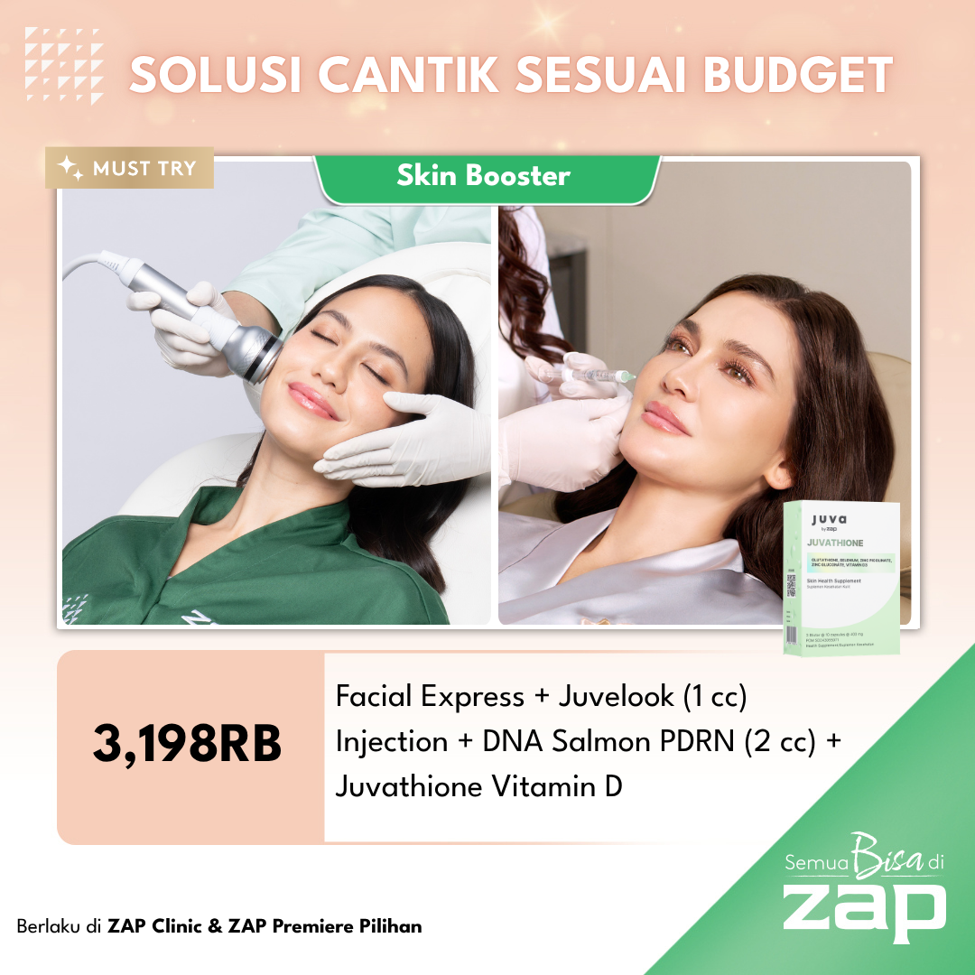 Facial Express + Juvelook (1 cc) Injection + DNA Salmon PDRN (2 cc) + Juva by ZAP Juvathione with Vitamin D