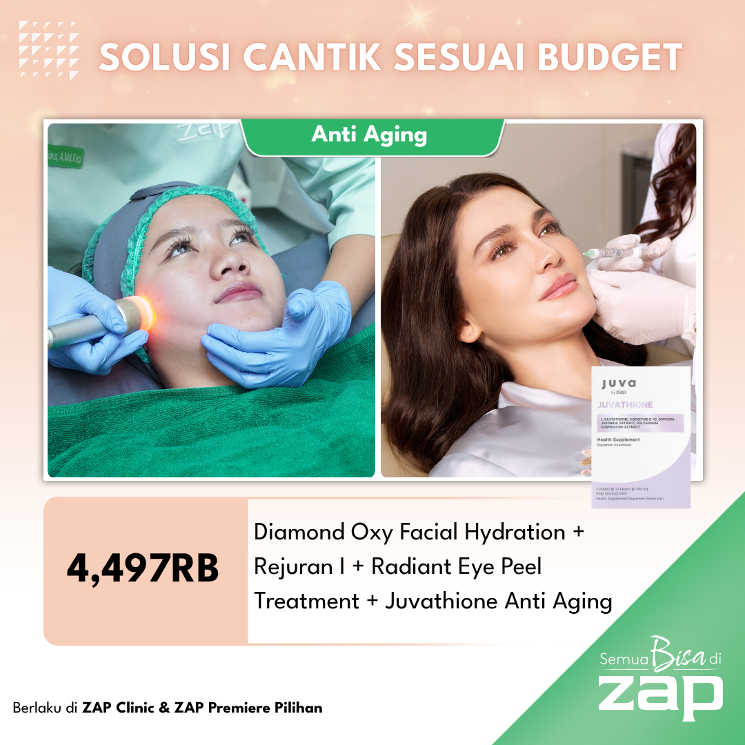 Diamond Oxy Facial Hydration + Rejuran I + Radiant Eye Peel Treatment + Juva by ZAP Juvathione Anti Aging