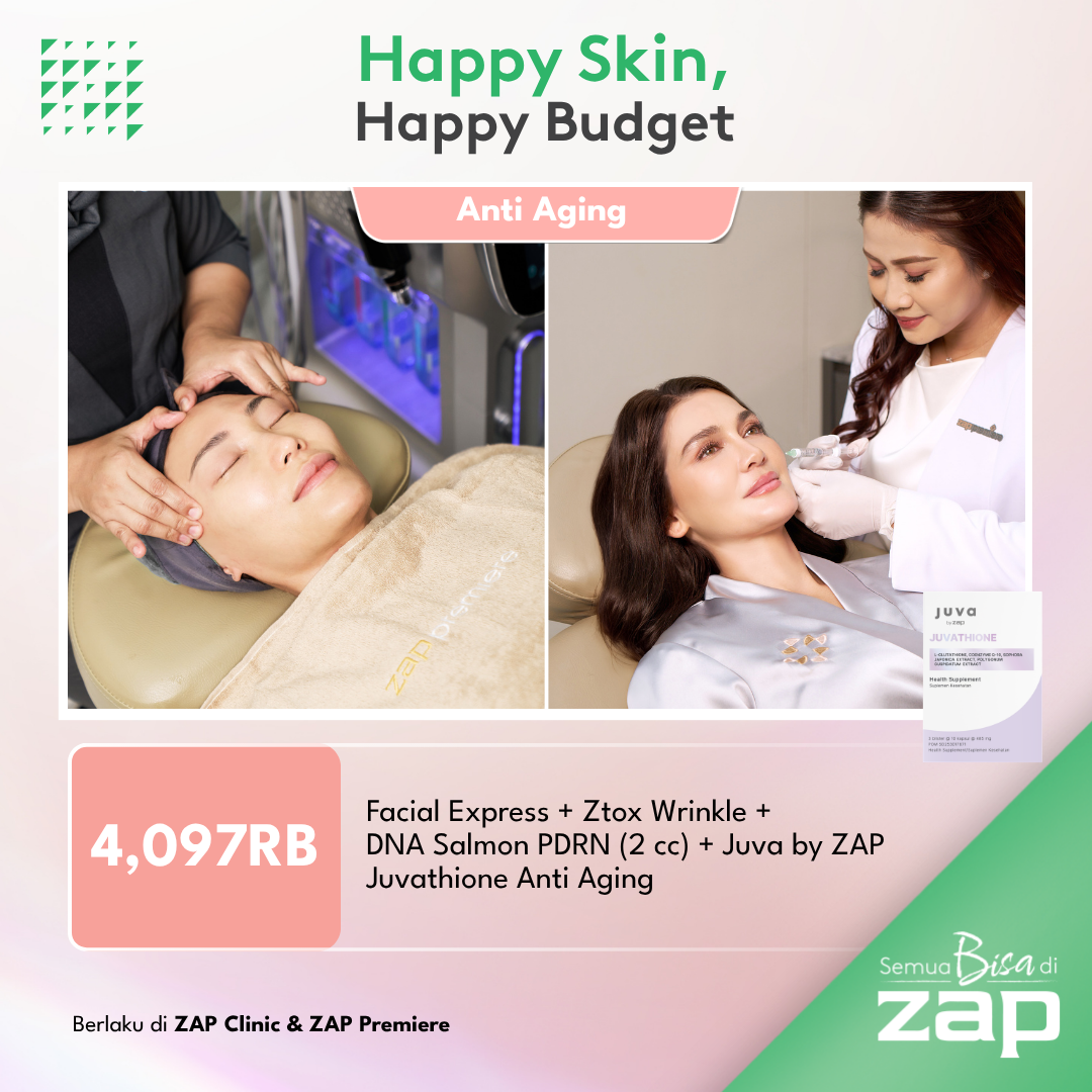 Facial Express + Ztox Wrinkle + DNA Salmon PDRN (2 cc) + Juva by ZAP Juvathione Anti Aging